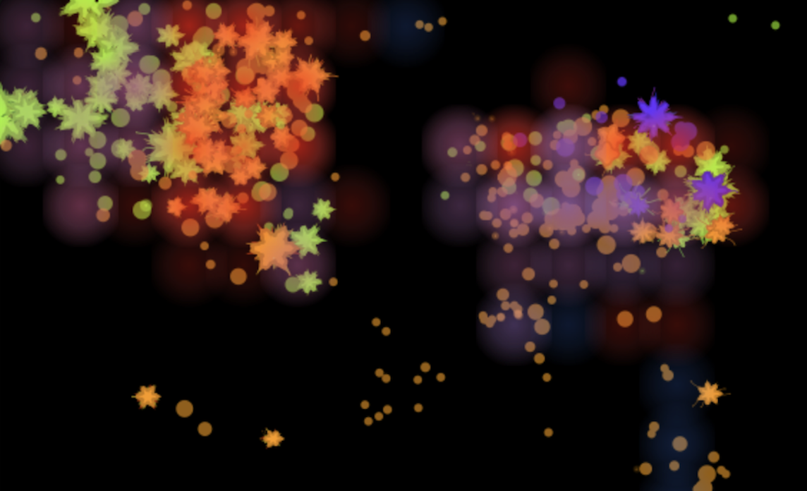 Screenshot of running sim