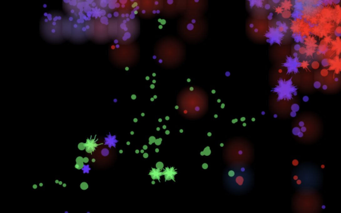 Screenshot of running sim