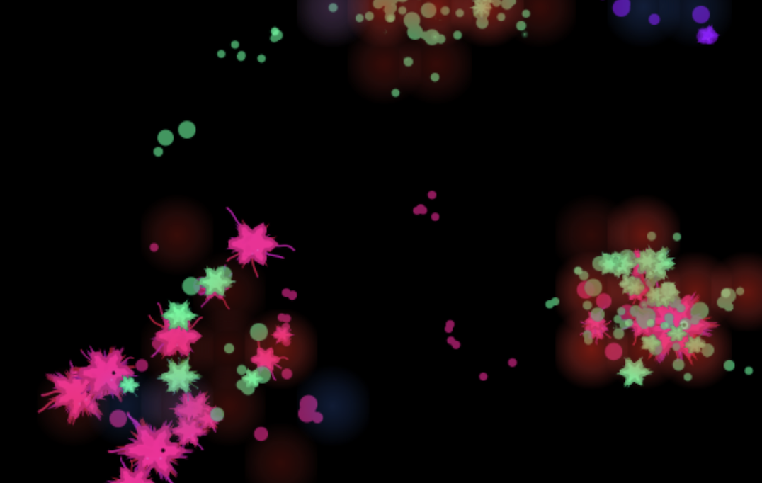Screenshot of running sim